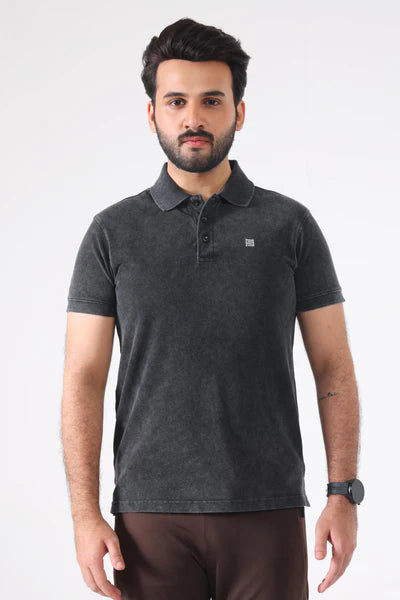 124 WRINKLE POLO MENS