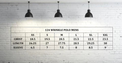 124 WRINKLE POLO MENS