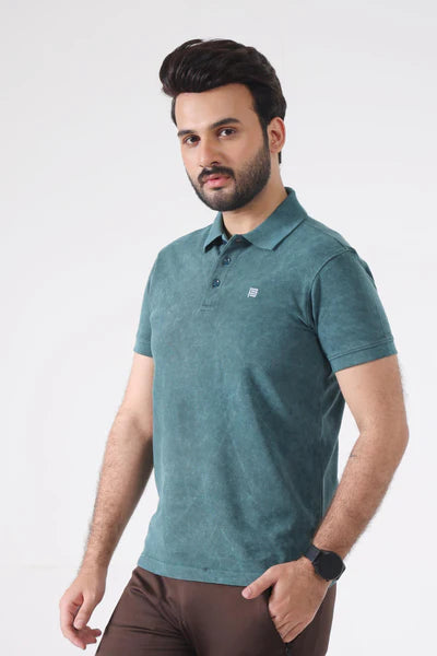 124 WRINKLE POLO MENS