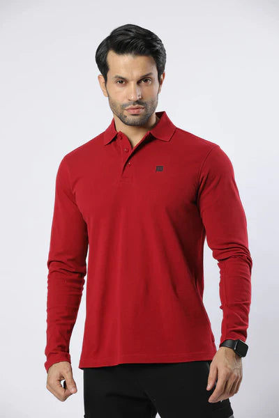 108 classic long sleeve polo shirt